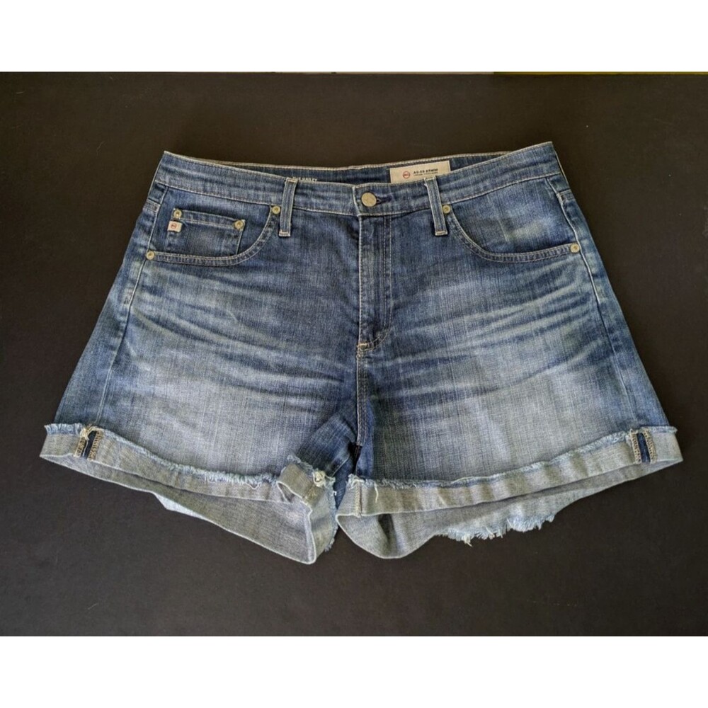 Ag Adriano Goldschmied Hailey Size 30 Ex-Boyfriend Cut-off Denim Shorts